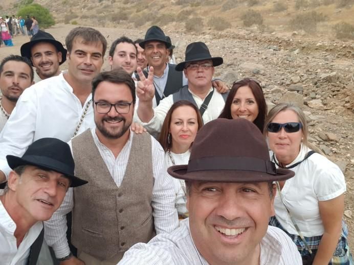 Asier Antona en las fiestas en honor a la Virgen de La Peña, en Fuerteventura