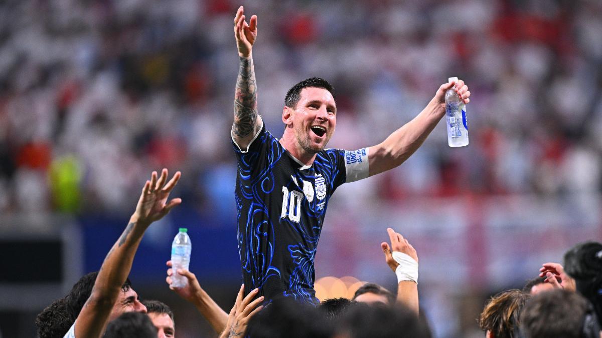 Messi, con la selección Argentina