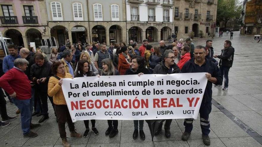 Los sindicatos municipales mantienen sus protestas