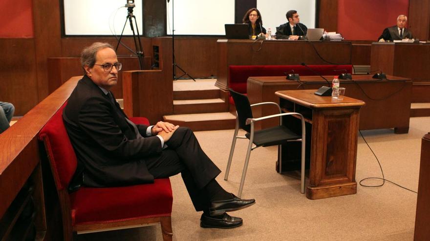 Torra llega al Tribunal de Justicia para ser juzgado por desobediencia