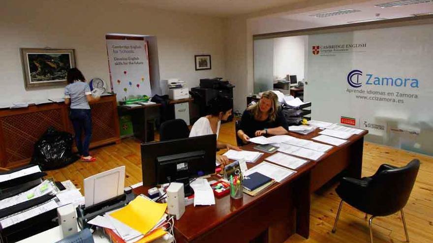 Instalaciones del Centro de Idiomas de Zamora en el Colegio Universitario.