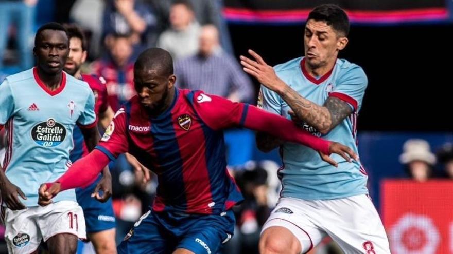 Lerma, durante el encuentro frente al Celta