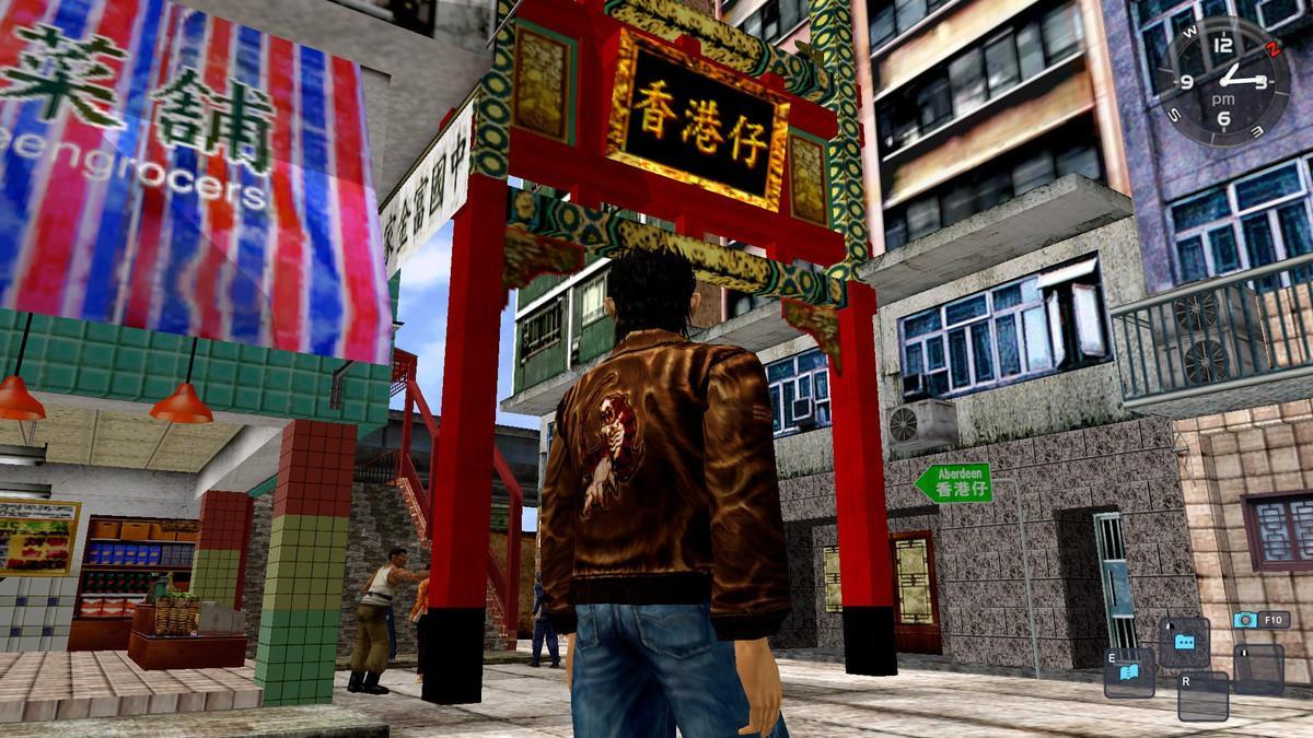 Imagen del videojuego Shenmue.