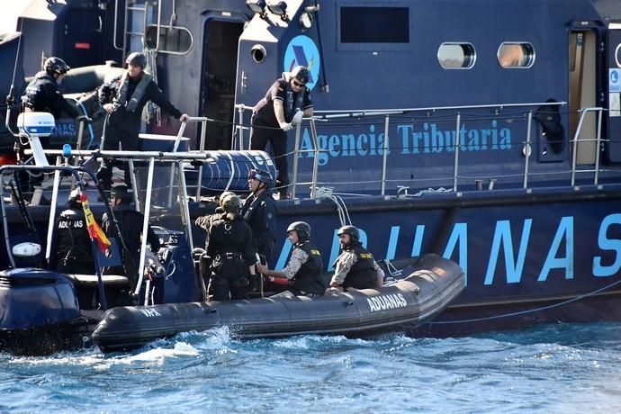 08/05/2019 TALIARTE. TELDE. Simulacro del ejército de operación contra el tráfico de drogas . Fotógrafa: YAIZA SOCORRO.  | 08/05/2019 | Fotógrafo: Yaiza Socorro