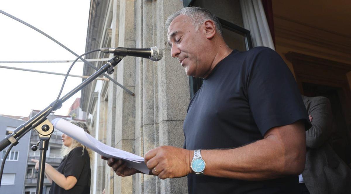 Fortes declaró su vínculo con Vilagarcía desde el plano humano y profesional. | NOÉ PARGA