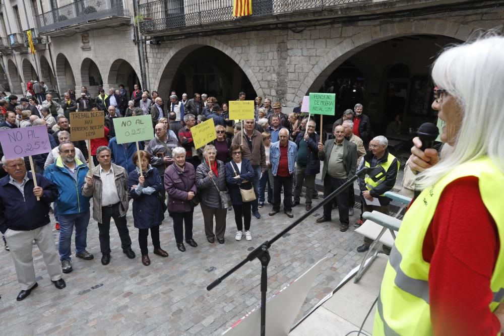 Manifestació a Girona contra el pla de pensions paneuropeus