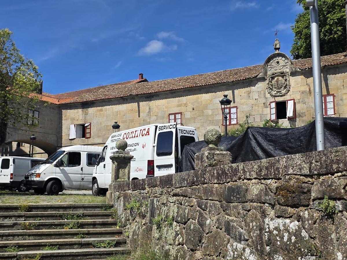 El entorno del convento, esta mañana.
