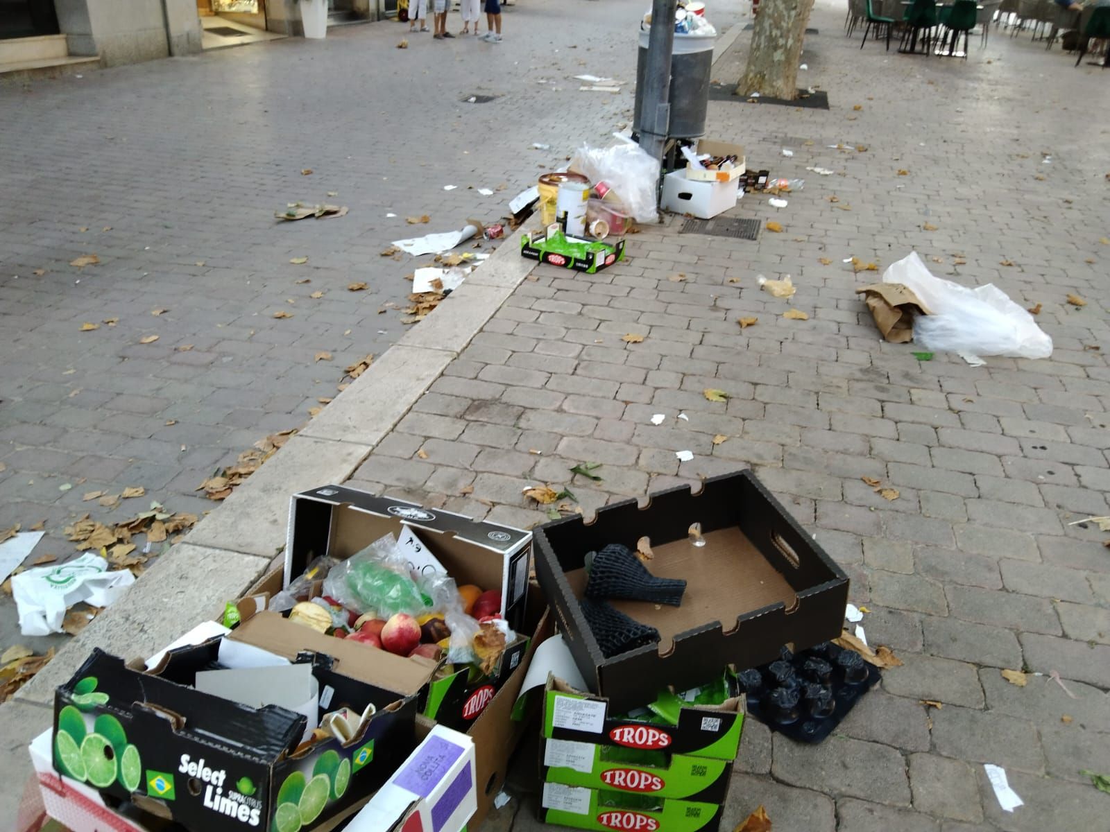 Alcúdia, llena de basura debido a la huelga de limpieza