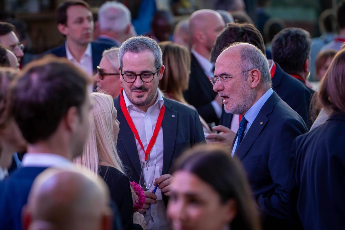 Barcelona 17/04/2026 Política Cena de líderes participantes en la Global Progressive Mobilisation de Barcelona,han asistido entre otros, el presidente del Gobierno español Pedro Sánchez,el presidente del partido de los socialistas,Stefan Löfven,José Rodríguez Zapatero,Salvador Illa,Jaume Collboni. AUTOR: JORDI OTIX