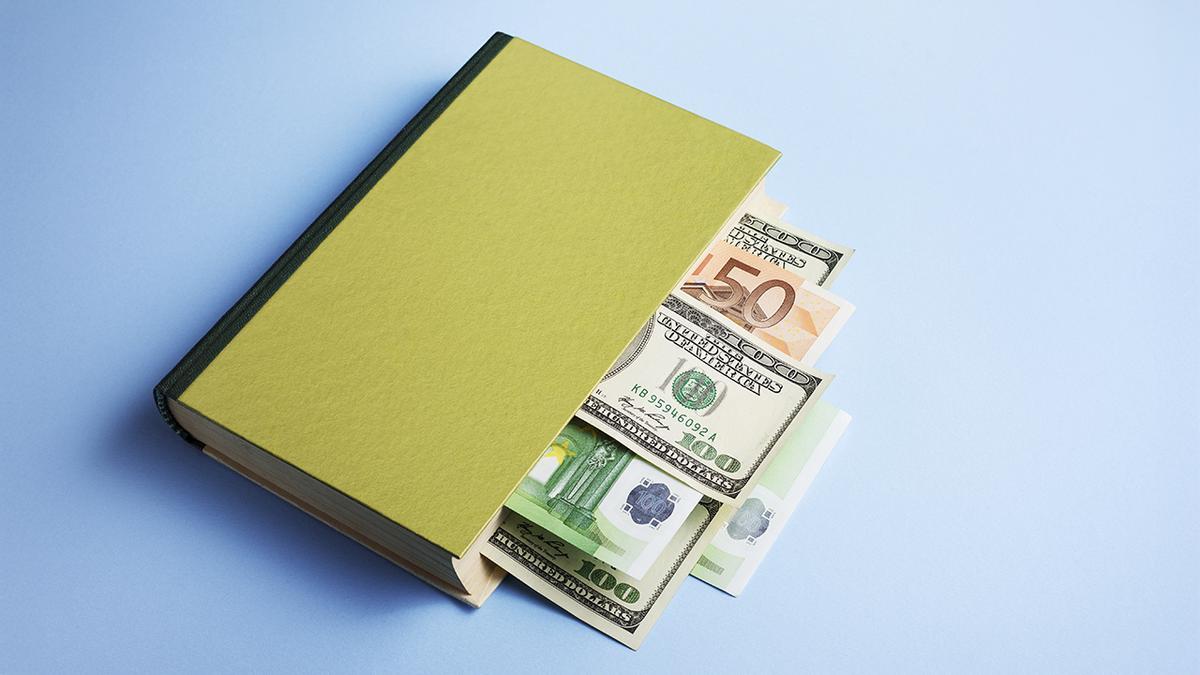 Un libro lleno de billetes