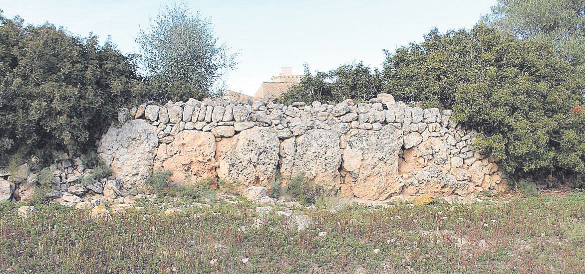 Son Oms Vell. Esta finca privada próxima al aeropuerto de Palma custodia los restos que han quedado en pie de una muralla ciclópea del poblado talayótico de Son Oms Vell.