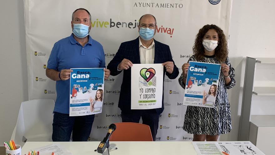 Imagen de la presentación de las campañas de promoción del comercio local de Benejúizar