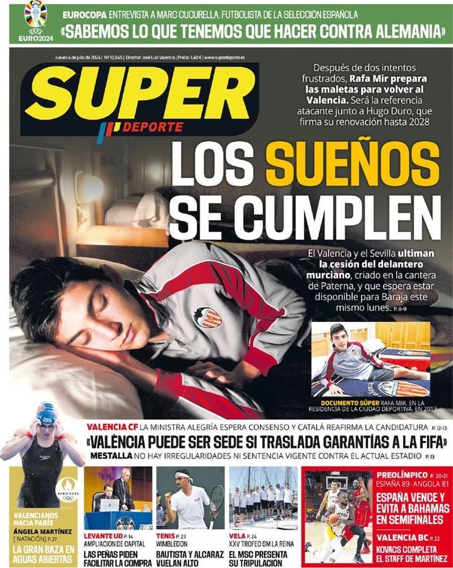 Las portadas de los periódicos deportivos de hoy, jueves 4 de julio