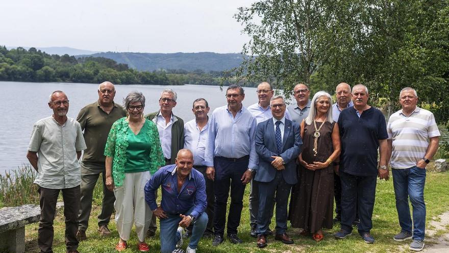 rabajadores de la Diputación de Ourense que se jubilan: suman 504 años de servicio