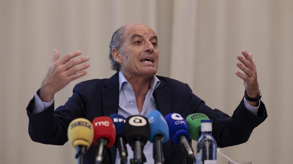El expresident de la Generalitat, Francisco Camps, este miércoles.