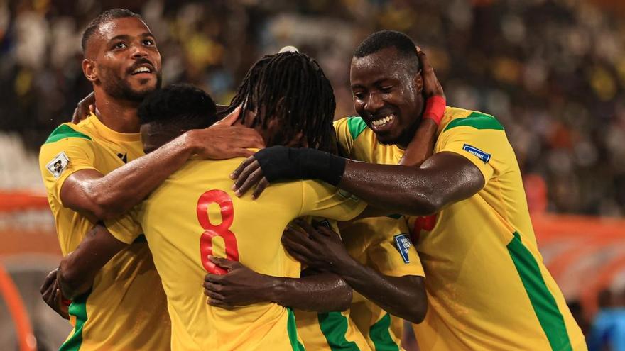 La selección de Benín celebrando en su último encuentro