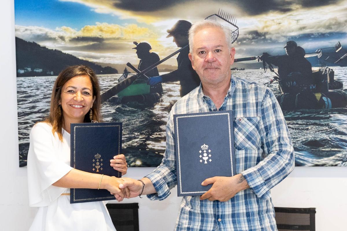 La firma del convenio.