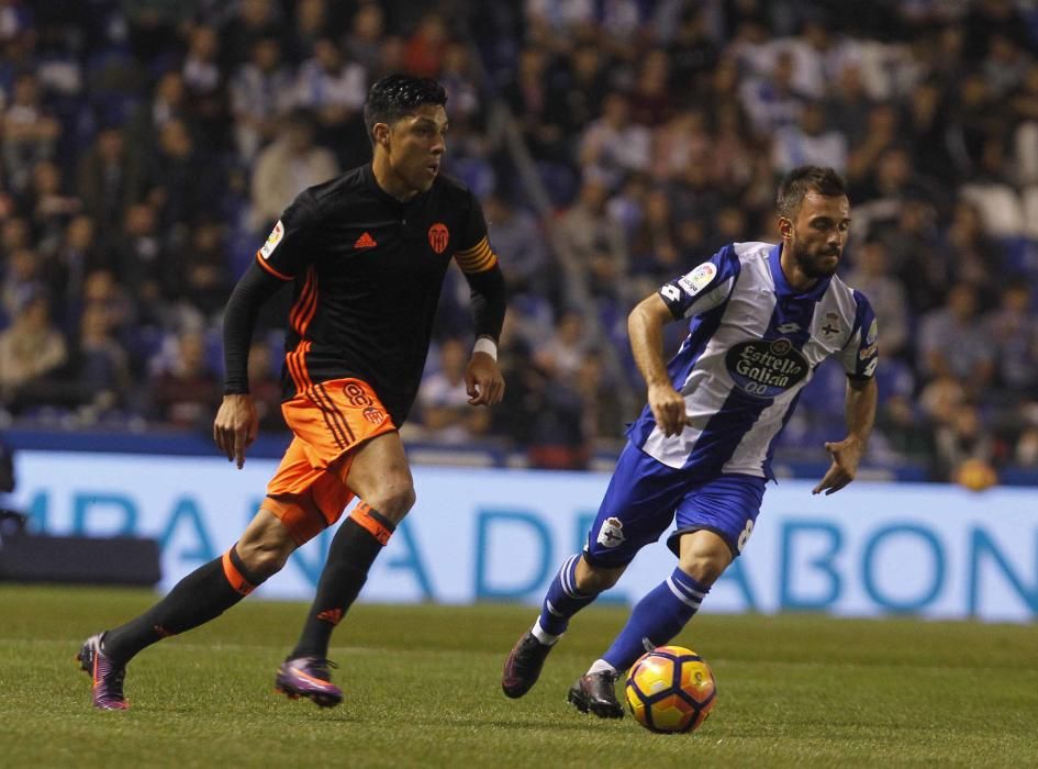 Deportivo - Valencia, en imágenes