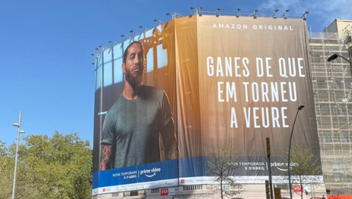 La pancarta promocional del documental de Sergio Ramos en Amazon Prime