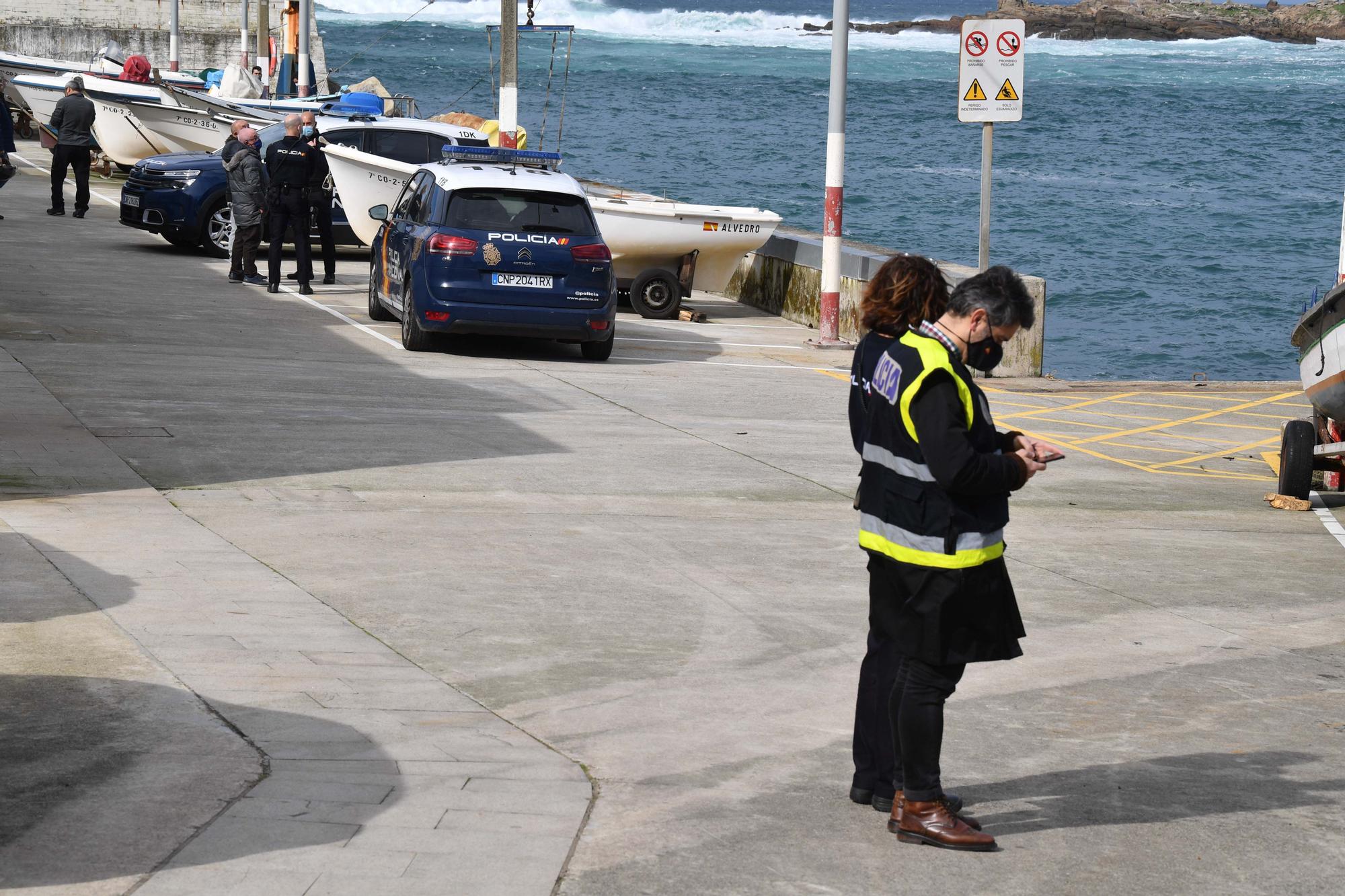 Hallado el cadáver de un pescador en O Portiño