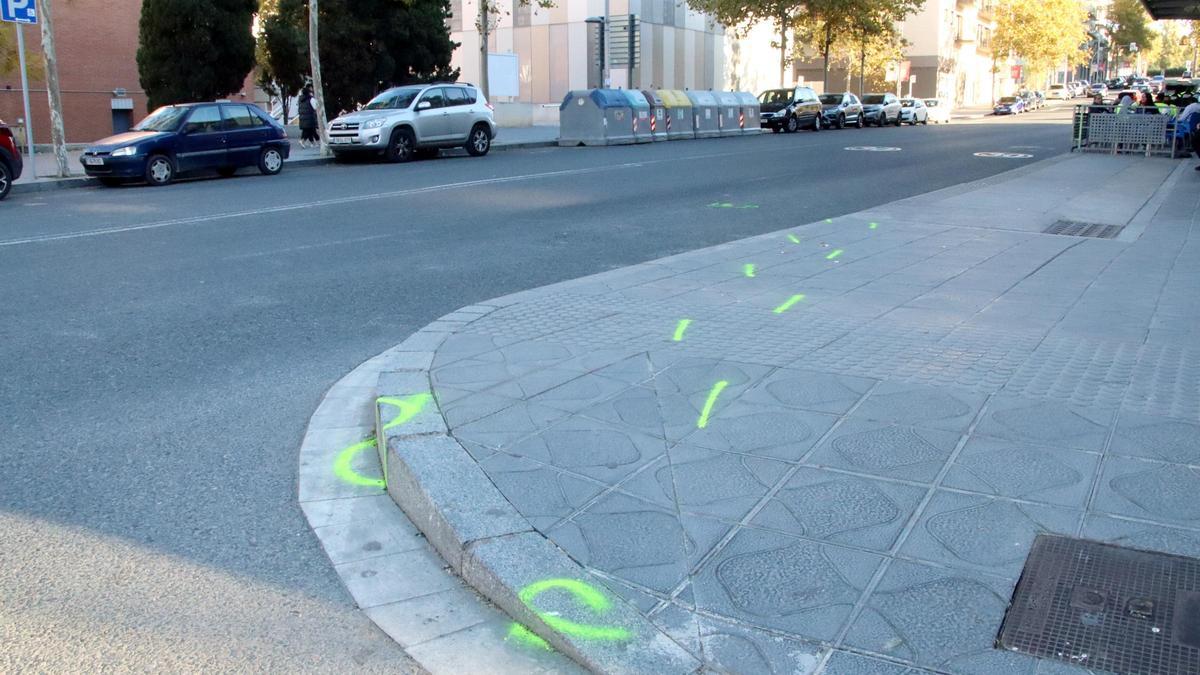 Imagen de la calle Doctor Mallafré de Tarragona, lugar del atropello masivo este jueves.