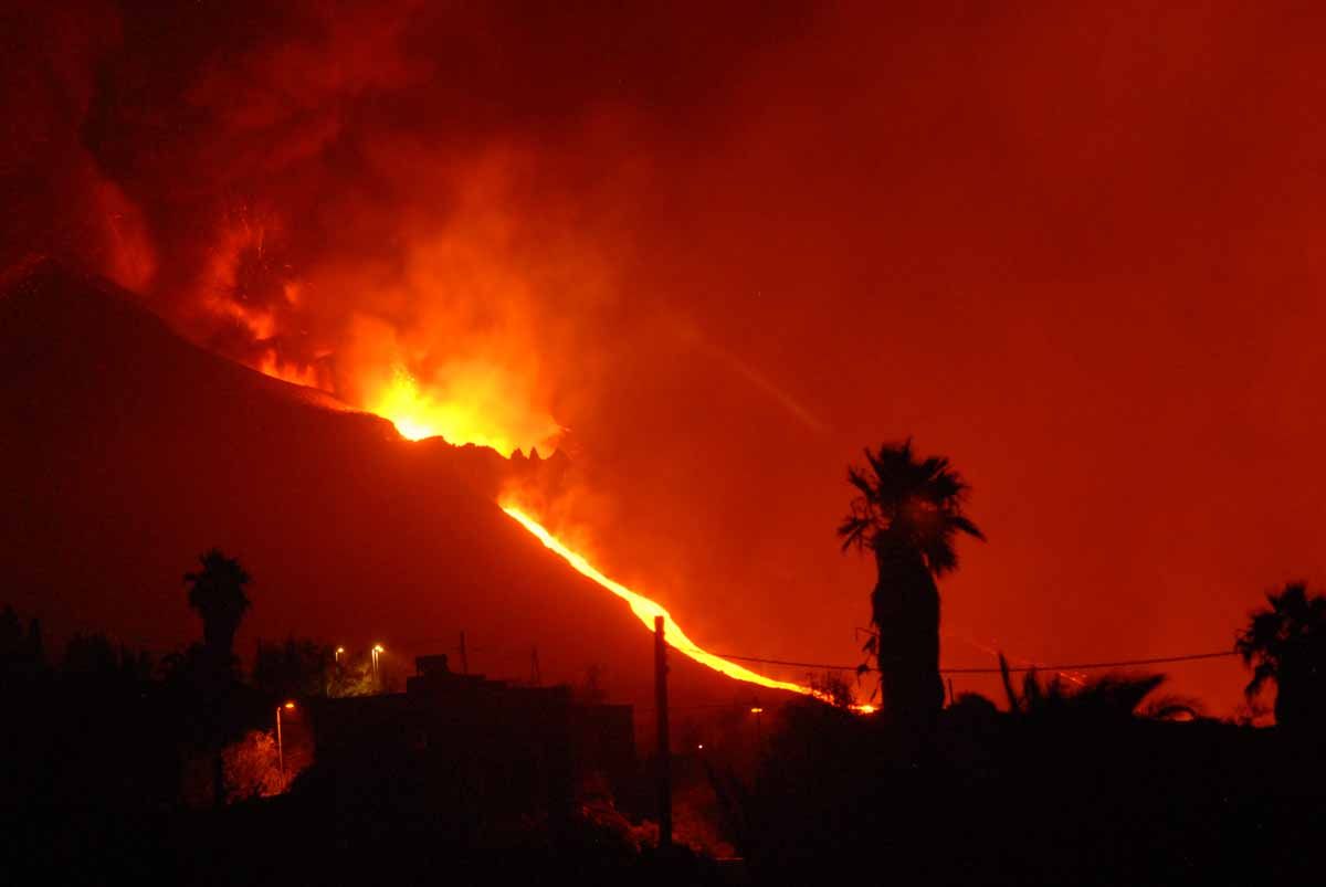 Imágenes del volcán de La palma