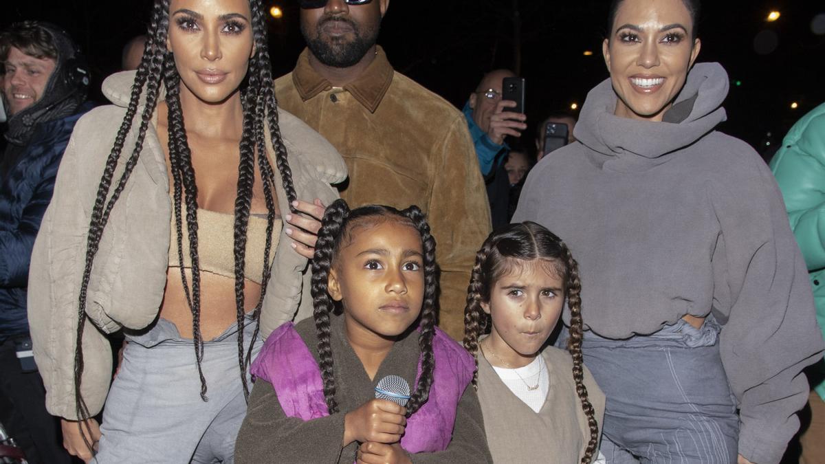Kim Kardashian en familia