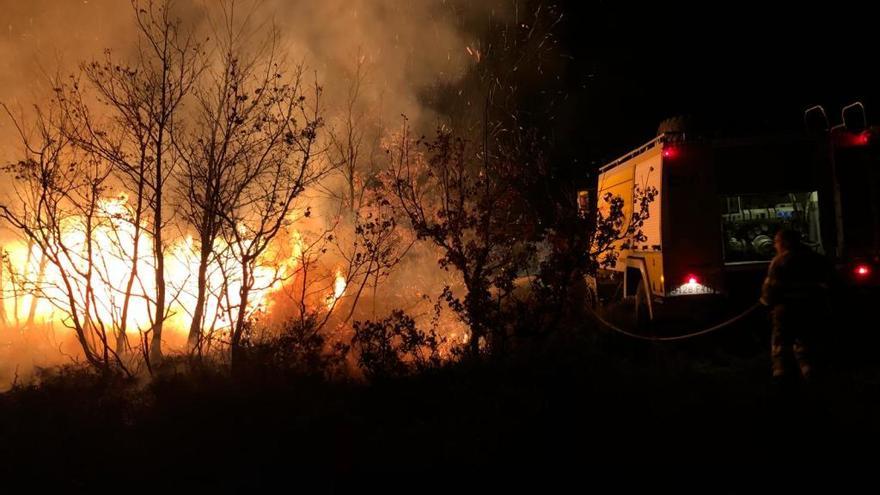 Incendio en Castro de Alcañices.