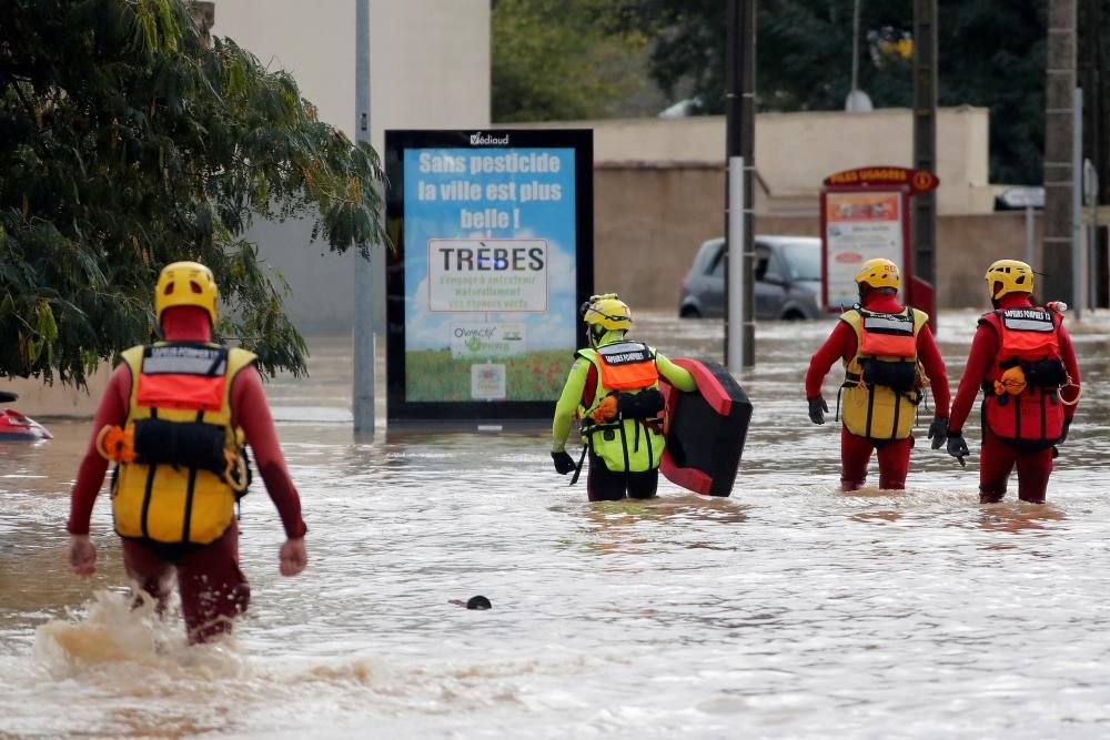 Inundaciones causadas por Leslie en Francia