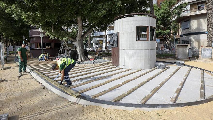 Las obras del entorno del parque de Canalejas de Alicante necesitan más tiempo