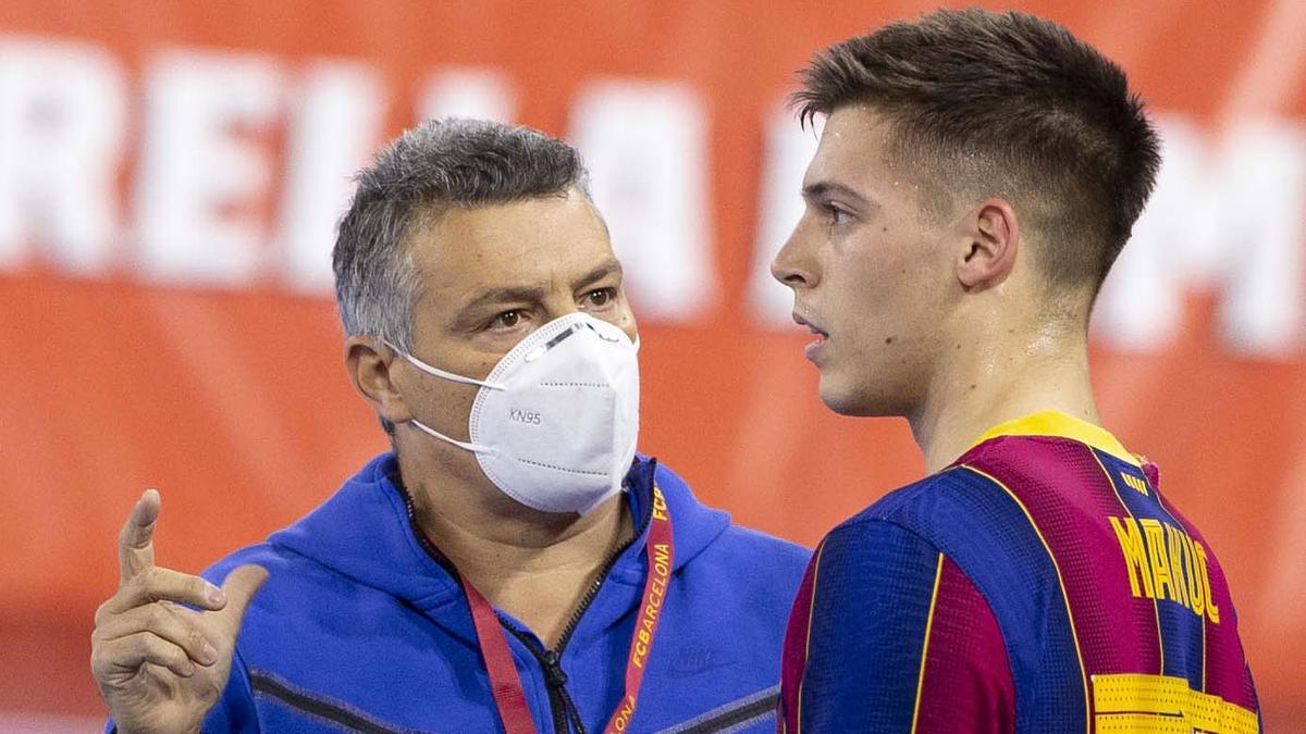 Xavi Pascual, meses atrás junto a Domen Makuc