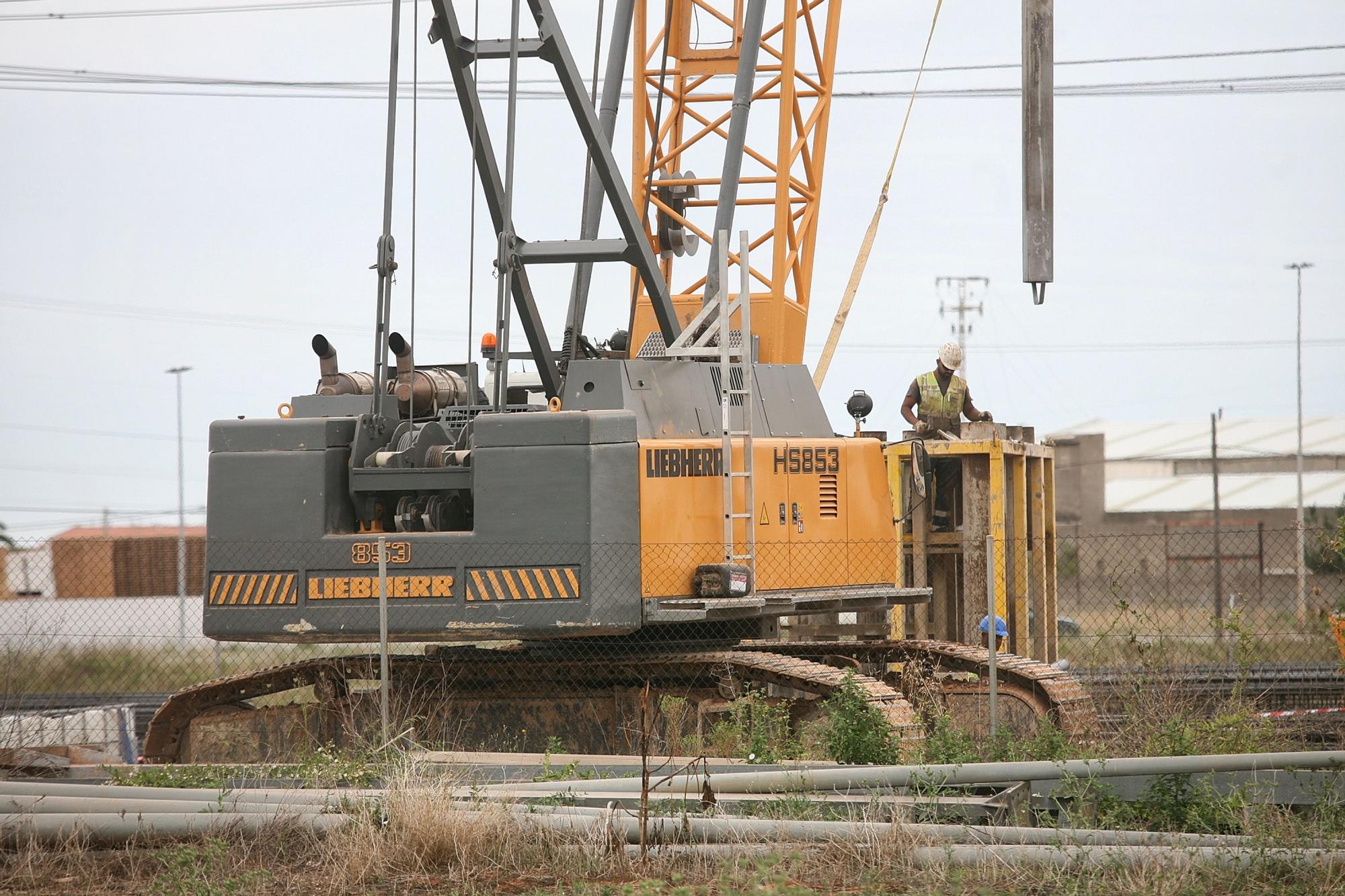 Avanzan los trabajos en la primera fase del acceso ferroviario sur a PortCastelló