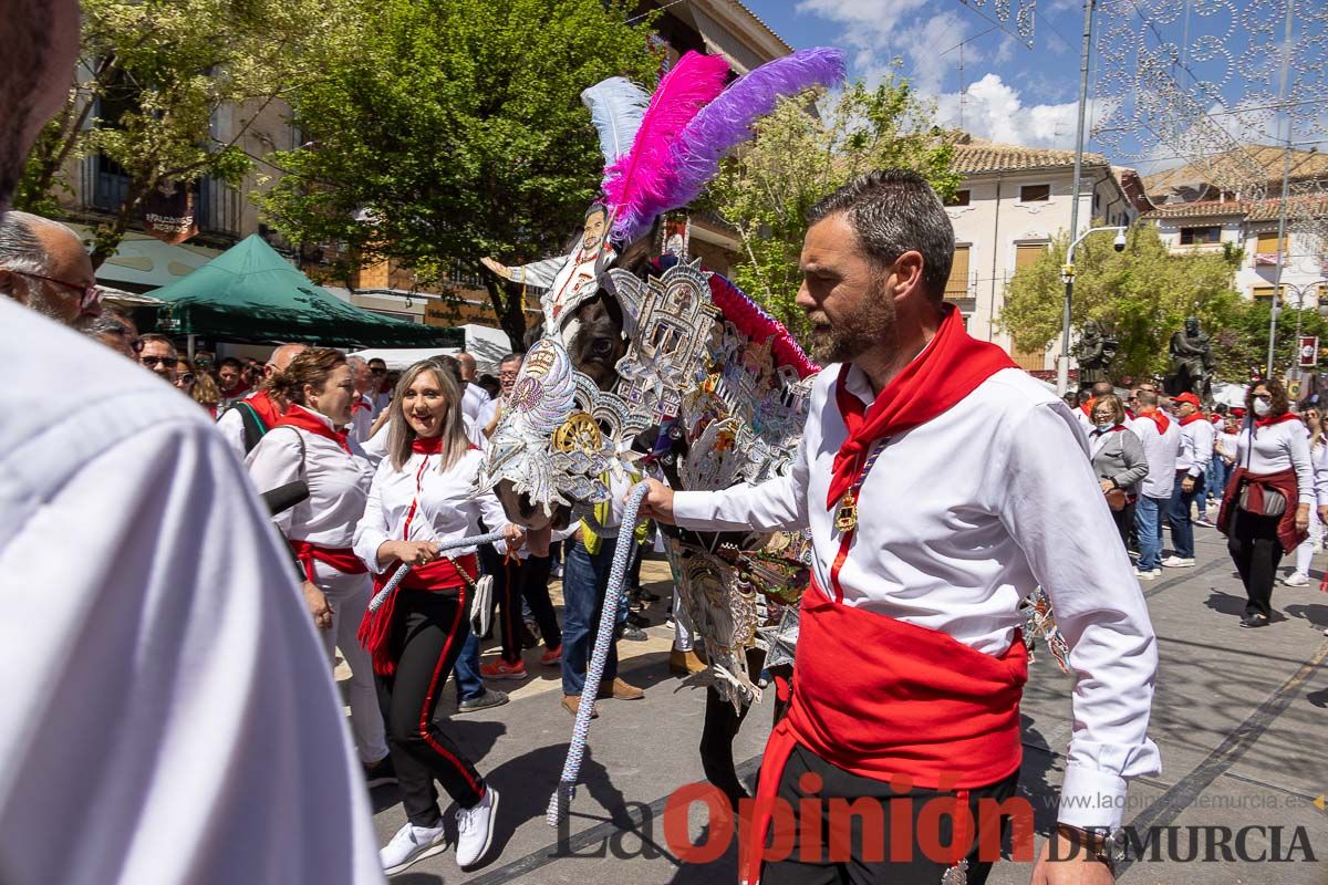 Recorrido Caballos del Vino día dos de mayo en Caravaca