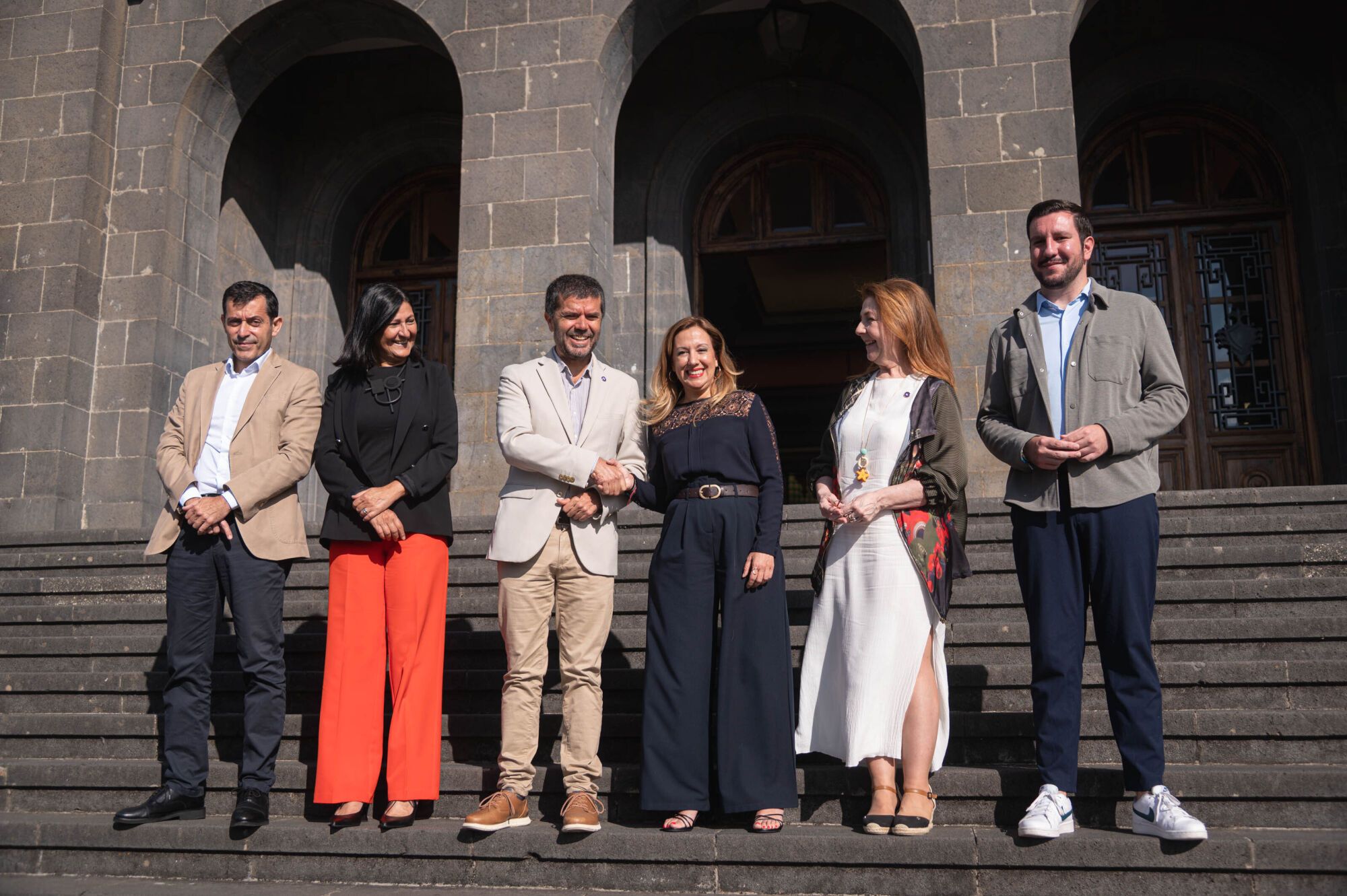 Reunión entre el rector de la ULL, Francisco García, y la presidenta del Cabildo de Tenerife, Rosa Dávila.