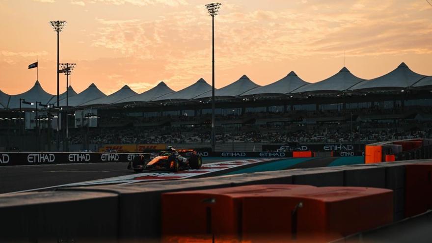 Norris marca 'territorio' en Abu Dhabi