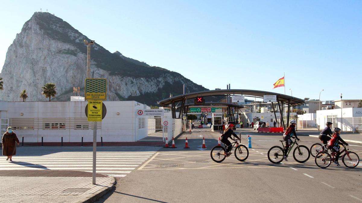 Vista del peñón de Gibraltar.