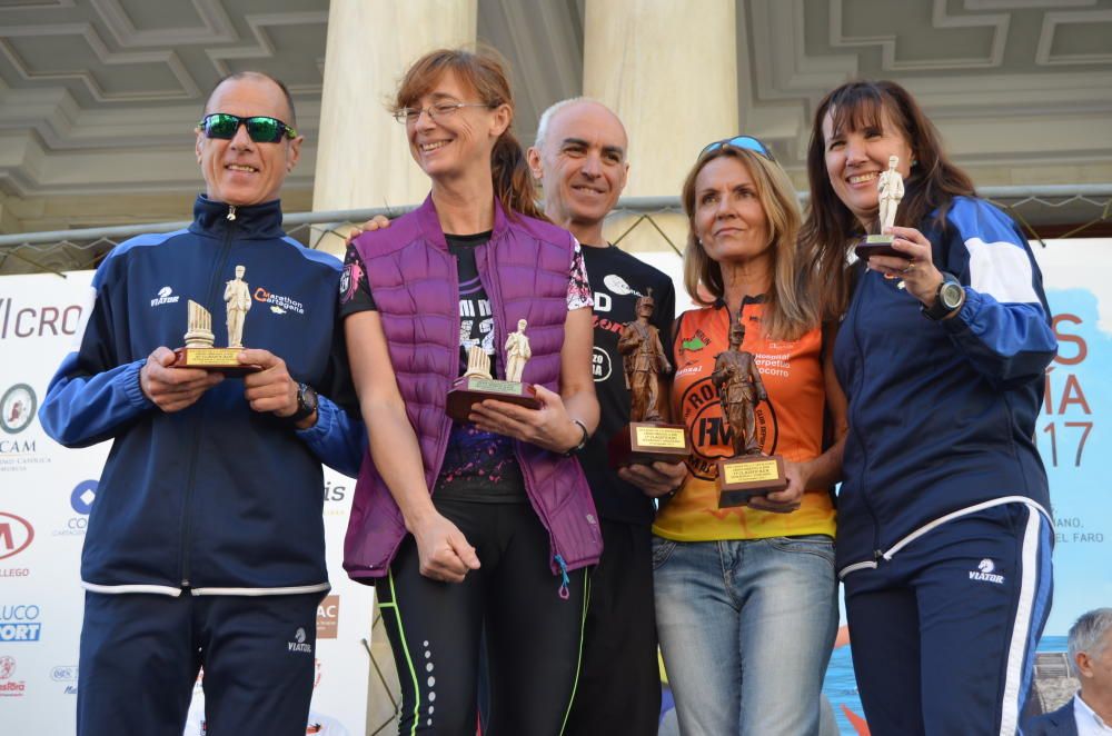 Podios y ambiente del Cross de la Artillería