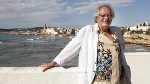 El actor australiano Geoffrey Rush posa ante los fotógrafos en Sitges 