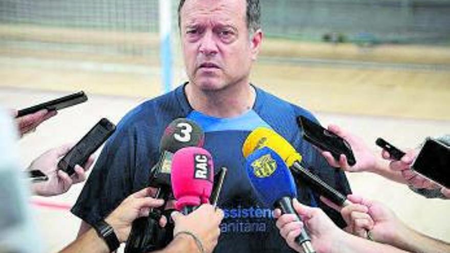 Jesús Velasco, técnico del Barça. | V. ENRICH (SPORT)