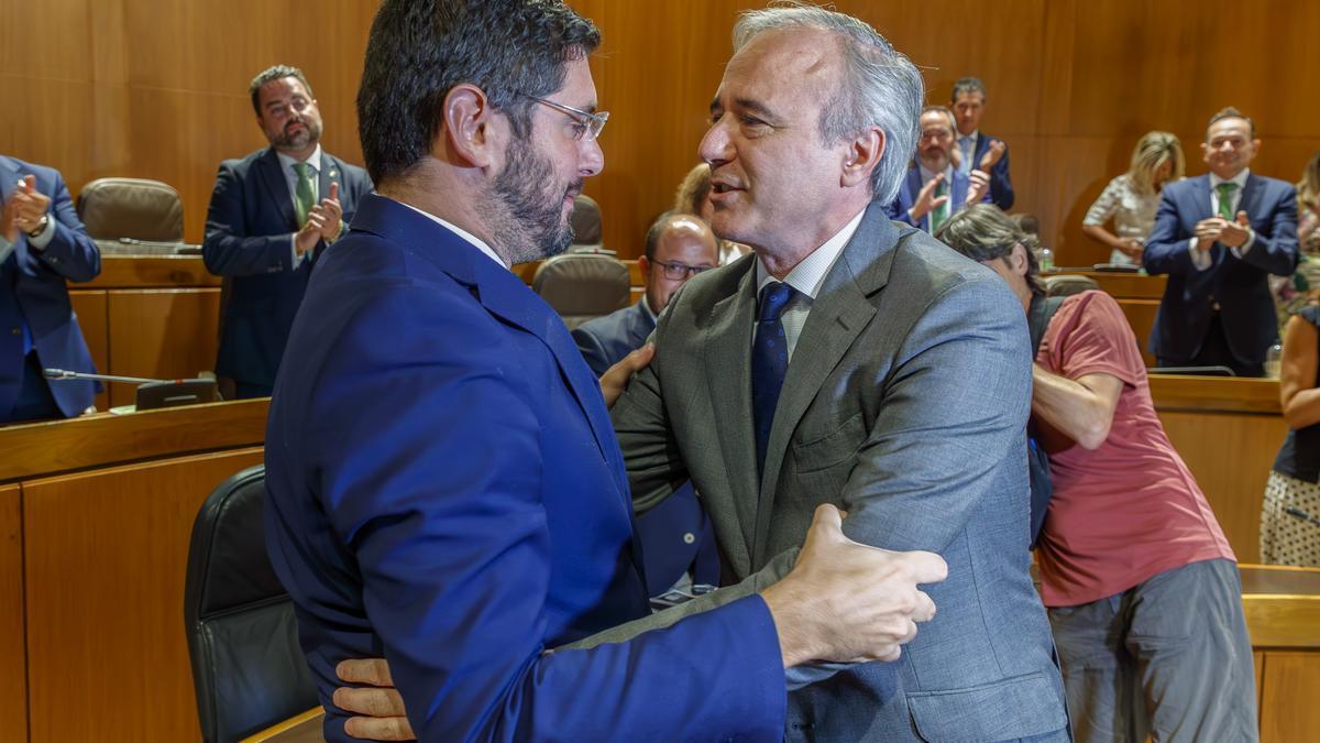 Segunda jornada de debate y votación de la investidura de Jorge Azcón como nuevo presidente de Aragón