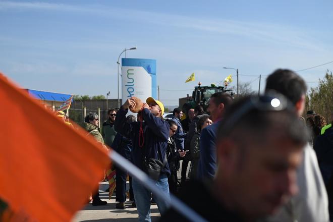 En imágenes I Protesta de los agricultores en Zaragoza