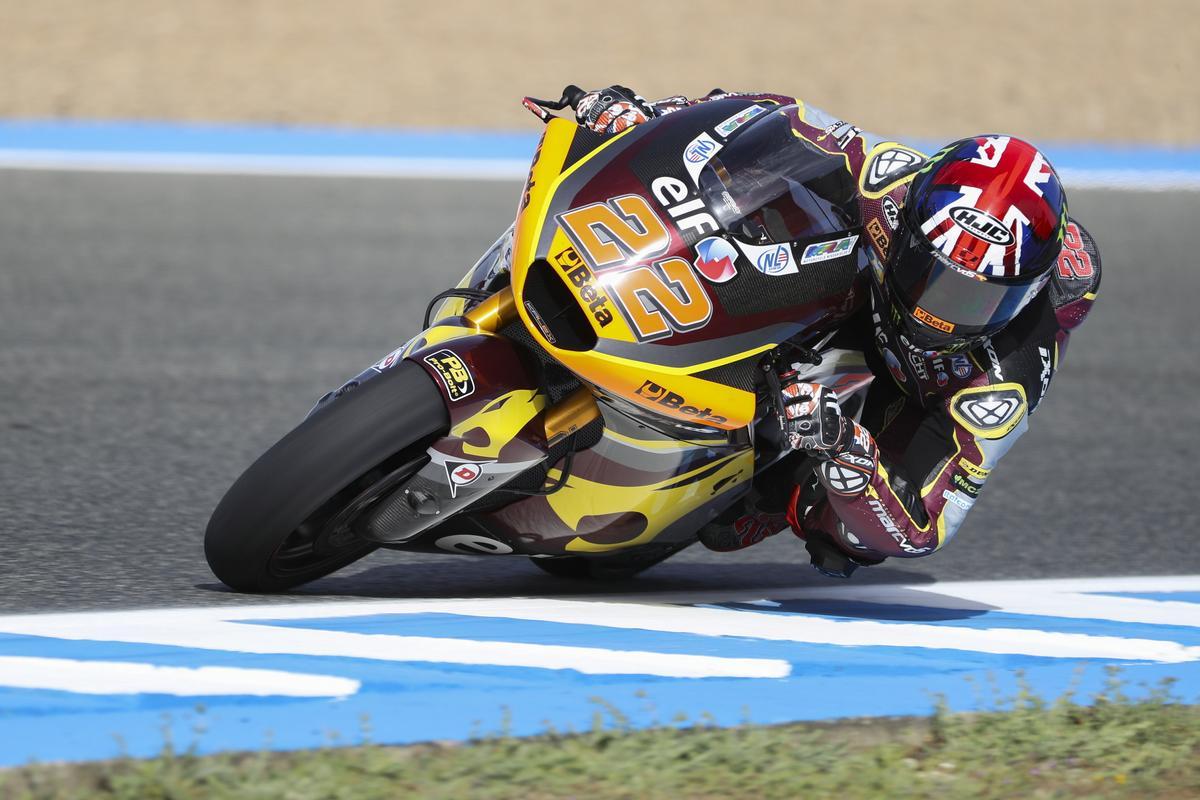 El piloto británico de Moto2 Sam Lowes.