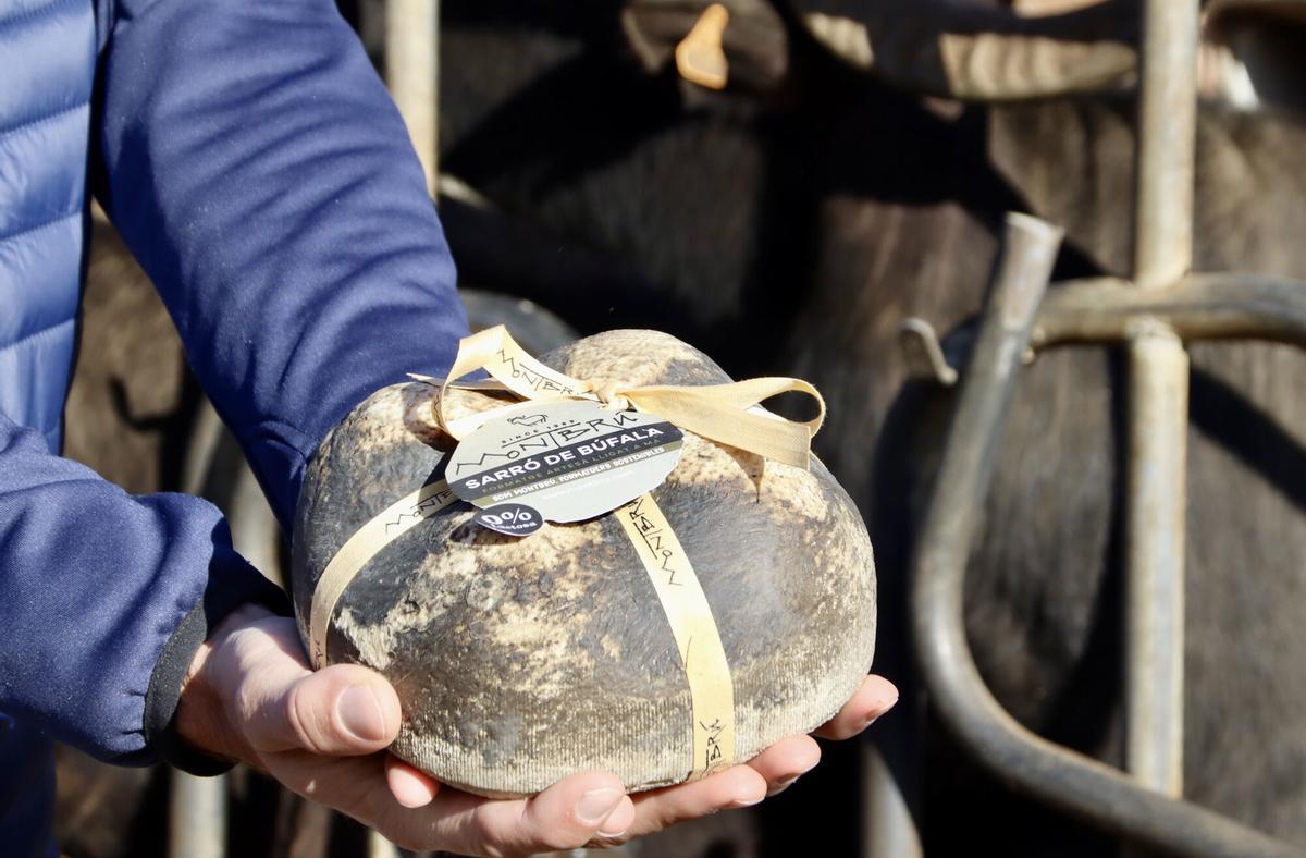 Detall d'un Sarró de Búfala de Montbrú