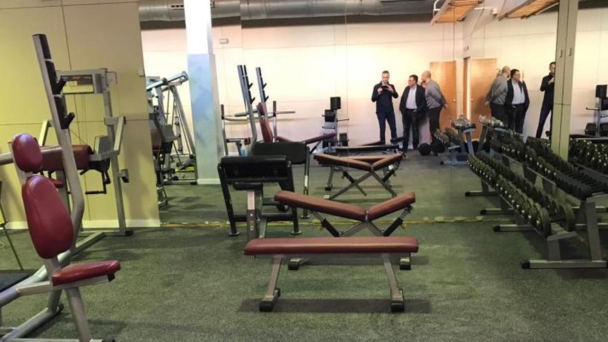 Imagen del gimnasio tras las reparaciones