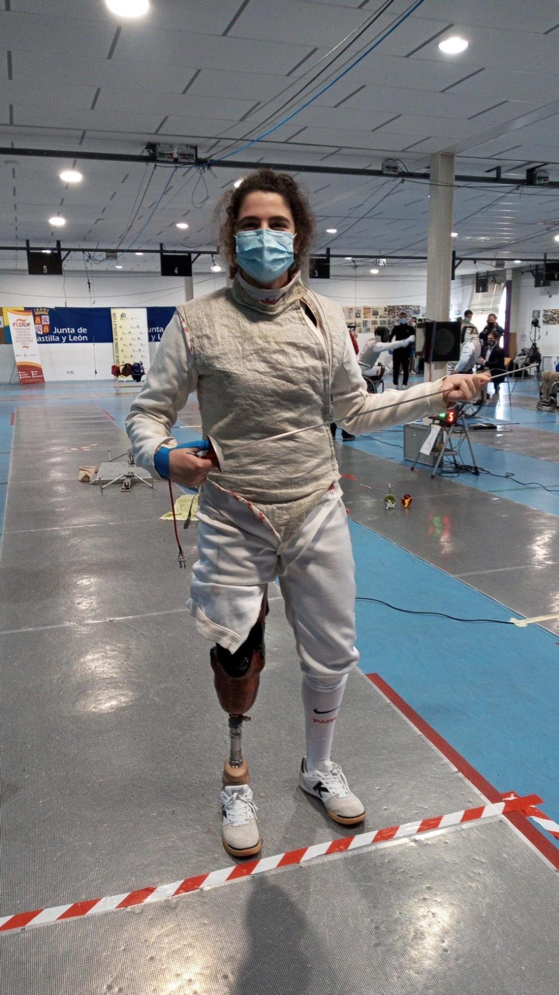 Judith Rodríguez, en Valladolid, durante la competición del fin de semana.