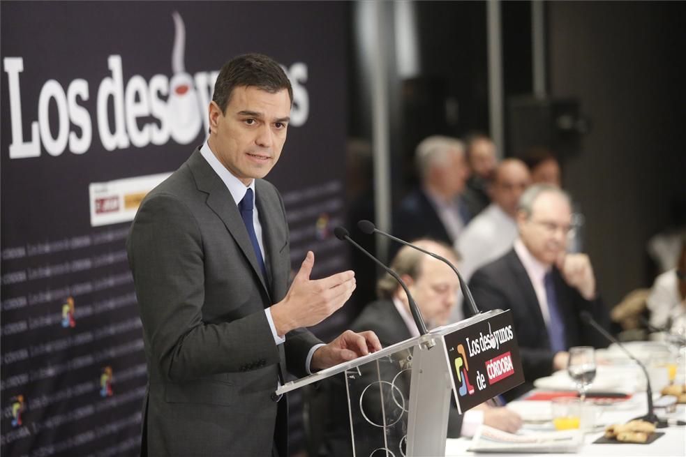 Pedro Sánchez, en Los desayunos de CÓRDOBA