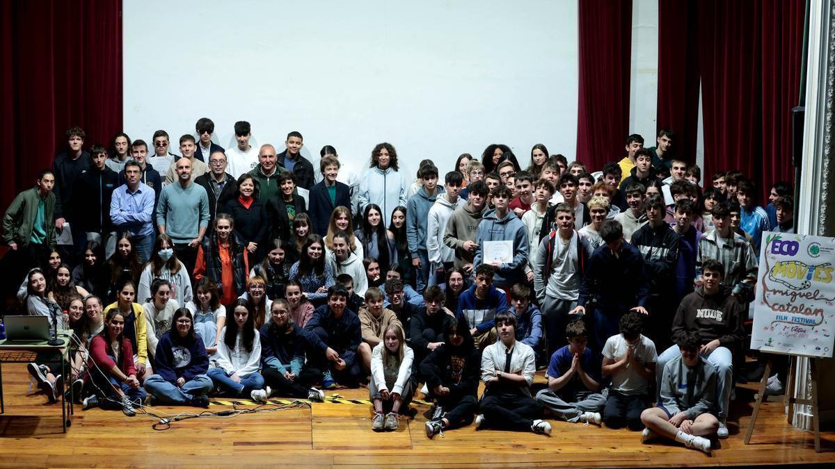 Alumnos participantes en la segunda edición de Eco Movies Festival, dentro de Ecozine.