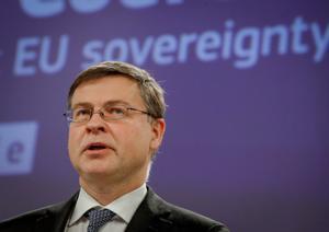 El vicepresidente de la Comisión Europea, Valdis Dombrovskis.