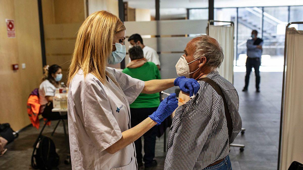 Vacunación contra el COVID en Zamora.