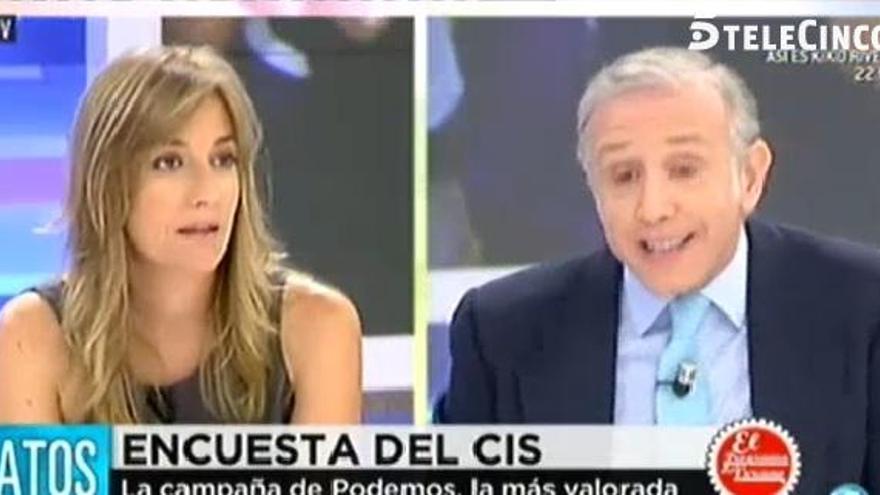 Eduardo Inda y Tania Sánchez en &#039;El programa del verano&#039;.